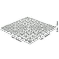 thumbnail image 6 of KFFKFF Assembled Comfort Pads, Set of 12, 12" x 12" Connectable Drainage Mats, Flexible PVC Linkable Drainage Floor Squares, Anti-Slip Drainage Openings for Lavatory, Bath, Damp Zones, in Grey, 6 of 9