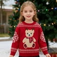 thumbnail image 3 of SILVERCELL 2-9T Boys Girls Sweaters Kids Long Sleeve Ugly Christmas Sweater Knitted Top, 3 of 8