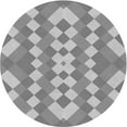 thumbnail image 1 of Ahgly Company Tapis Rond Lavable en Machine Intérieur Transitionnel Gris Argenté, 5 Pieds Rond, 1 of 7