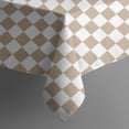 thumbnail image 5 of Beige and White Checkerboard Pattern Square Tablecloth,Waterproof Square Table Cover,Wipeable Spillproof Washable Table Cover for Home Kitchen Party Decor 42"X42"(107x107cm), 5 of 6