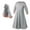 Z2 Grey, variant on Baby Girls' Ramadan Abaya With Hijab Full Length Robe Burka Maxi Little Kid Toddler Baby Girl Dresses