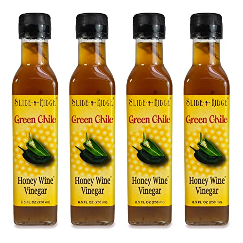 Slide Ridge Green Chile Honey Wine Vinegar 8.5 Fl Oz Create Enticing Marinades, Glazes, And