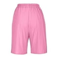 thumbnail image 5 of frariair ​Breathable Wide Leg Women's Shorts With Stretch Waistband Summer Casual Athletic Shorts Knee Length Outdoor Activities​ Pink, 5 of 9