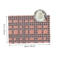 thumbnail image 3 of DouZhe Ensemble de 4 Sets de Table en Polyester, Motif à Carreaux Coloré Résistant à la Chaleur pour Table à Manger, 12 Pouces x 18 Pouces, 3 of 6