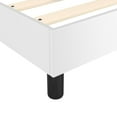 thumbnail image 5 of vidaXL Bed Frame White 137x190 cm Full Faux Leather, 5 of 5