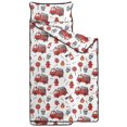 thumbnail image 2 of Fireman and Sign White Pattern Teens Toddler Nap Mat with Pillow, Sleeping Mat Bag for Preschool Daycare 59"x22", 2 of 6