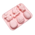 thumbnail image 2 of Tnarru Easter Silicone Model with Easter Theme Shapes DIY Gypsum Polymer Clay Mould A, 2 of 8