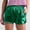Green, variant on Metallic Shorts for Women Hot Sparkly Shiny Shorts with Pocket Silver XXL