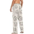 thumbnail image 6 of FREEAMG Men's Pajama Pants with Pockets Sleepwear Lounge Pants Stretch Casual Funny Piglets Tropical Leaves, 6 of 7
