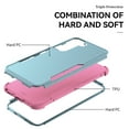 thumbnail image 2 of Mantto for Samsung Galaxy S23 Plus Case, Heavy Duty Shockproof Drop Protective Hybrid 3 Layer Full Body Rugged Military Grade Protection Phone Covers for Samsung Galaxy S23 Plus, 
Green+Pink, 2 of 7
