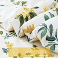 thumbnail image 3 of Floral Printed Queen Comforter Set with Sheets Lightweight Piece Bed in A Bag Comforter Set Vintage Yellow and Grey Flower Pattern Farmhouse Bedding Set, 3 of 8