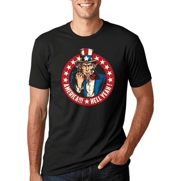 Wild Bobby - America Hell Yeah! Vintage Uncle Sam Logo USA Pride ...