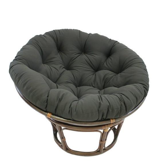 Papasan Chair 42 Inch - Comfortable Floor Chair with Cushion - Stylish Accent Seating for Living Room, Bedroom, Patio