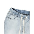 thumbnail image 3 of Victorious Men's Slim Fit Biker Denim Jogger Jeans JG873 - Light Indigo - 4XL, 3 of 6
