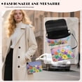 thumbnail image 3 of Pzuqiu Colorful Floral Leather Crossbody Bag Trendy Minimalist Women Crossbody Bag with Chain Strap Versatile Practical Casual for Daily Life Party and Special Occasions, 3 of 6