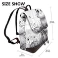 thumbnail image 2 of Sikiie Cute Cat Meadow Sketch Women Genuine Leather Backpack Fashion Rucksack Daypack Leather Casual Travel Backpacks for Women, 2 of 4