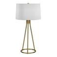 thumbnail image 2 of Evelyn&Zoe 28" Modern Metal Tapered Table Lamp with White Drum Linen Shade, 2 of 8