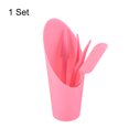 thumbnail image 3 of Unique Bargains Garden Shovel Hand Tools Transplanting Digging Scoops Kits, Pink, 3 of 5