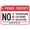 Warning Sign 2, variant on Warning Sign - Restricted Area Authorized Employees Only, 8"x12" Aluminum Metal Tin Sign, for Roads, Security Restriction Zones, Access Control Sign, Restricted Zone Alert