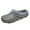 Grey, variant on Mens Womens Winter House Slippers Soft Fleece Lining Breathable Warm Non-Slip Clogs Footwear
