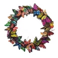 thumbnail image 4 of Corona de flores artificiales para primavera y verano, decoración verde, guirnalda colgante 25CM, 4 of 9