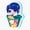 1pcs, variant on Japanese Gaming Schoolboy Anime Character Holding Crunchy Sliced Potato Snack Box Decal For PC Sticker