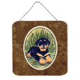 thumbnail image 1 of Rottweiler Aluminium Metal Wall Or Door Hanging Prints - 6 x 6 In., 1 of 1