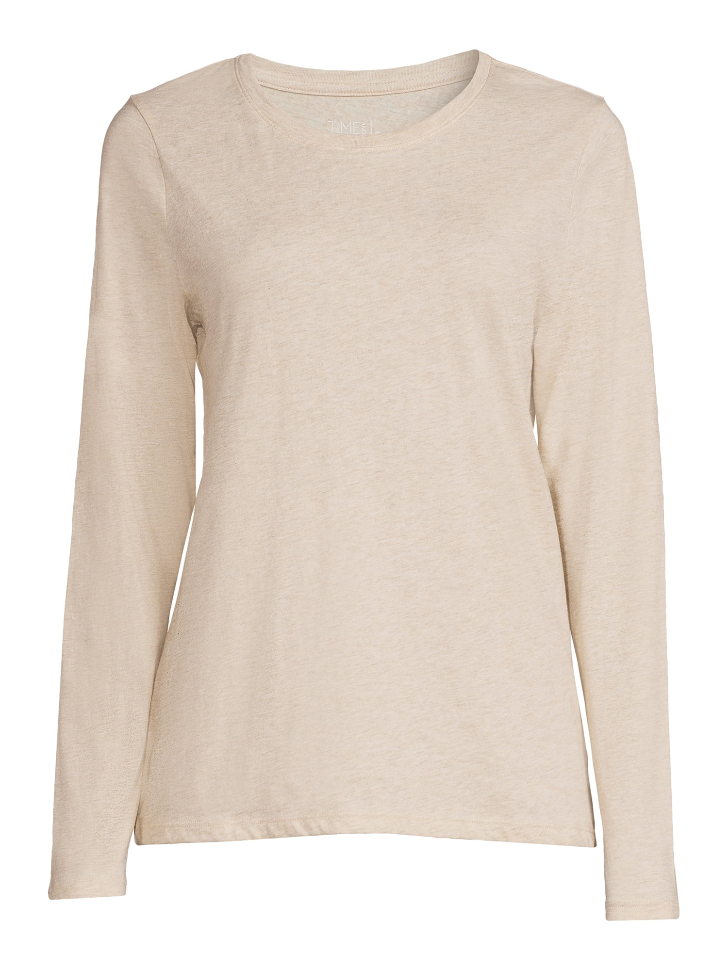 Time and Tru Women's Long Sleeve T-Shirt, Sizes S-XXXL