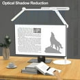 thumbnail image 4 of LED Desk Lamp for Home Office - 24W Architect Table Lamp with Long Swing Arm Corded Electric 1500LM Bright Dimmable Computer Table Light(White), 4 of 9