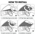 thumbnail image 5 of Picia Squirrel And Nuts Curved Windshield Sunshade Accordion Folding Style Auto Shade for Car Truck SUV Van Blocks UV Ray Sun Visor Protector -, 5 of 7