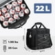 thumbnail image 3 of RealCool Bolsa refrigeradora suave 35/45 latas, refrigerador plegable aislado a prueba de fugas, lonchera grande para hombres y mujeres, refrigerador de lados suaves para picnic, comestibles, playa, c, 3 of 5