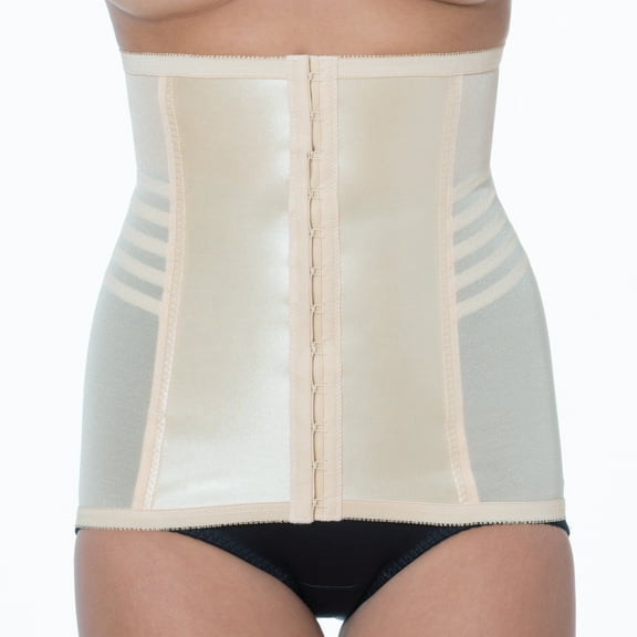 Shapette Powermesh Satin Panel Waist Cincher