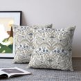 thumbnail image 2 of Pillow Covers 16x16 Set of 2, Abstract Flowers Throw Pillow Covers Decorative Couch Cushion Cover, Spring Floral Modern Art Microfiber Soft Square Pillowcases for Bedroom Living Room Sofa, 2 of 9