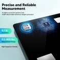 thumbnail image 5 of Arboleaf Smart Scale Digital Bathroom Scale - 14 Body Data Analysis, 396 Lb Capacity, Black, 5 of 10