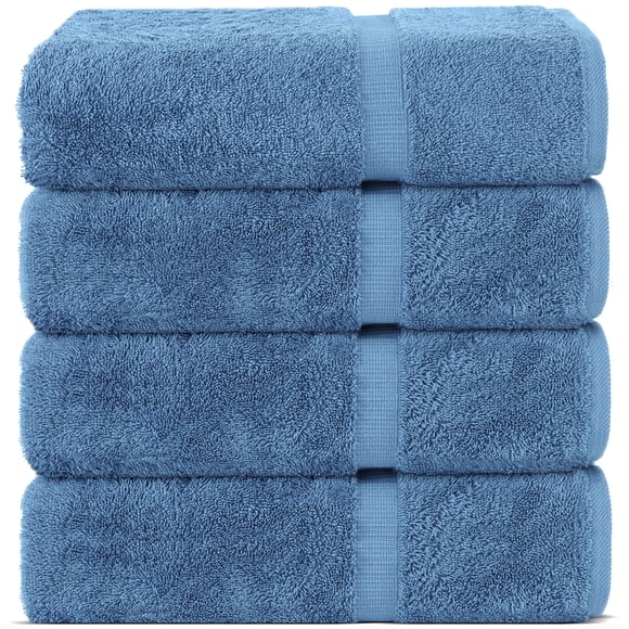 Toallas de baño Towels Chakir Turkish Linens, 100% algodón, 4 piezas