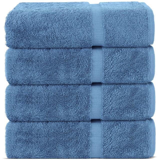 Toallas de baño Towels Chakir Turkish Linens, 100% algodón, 4 piezas