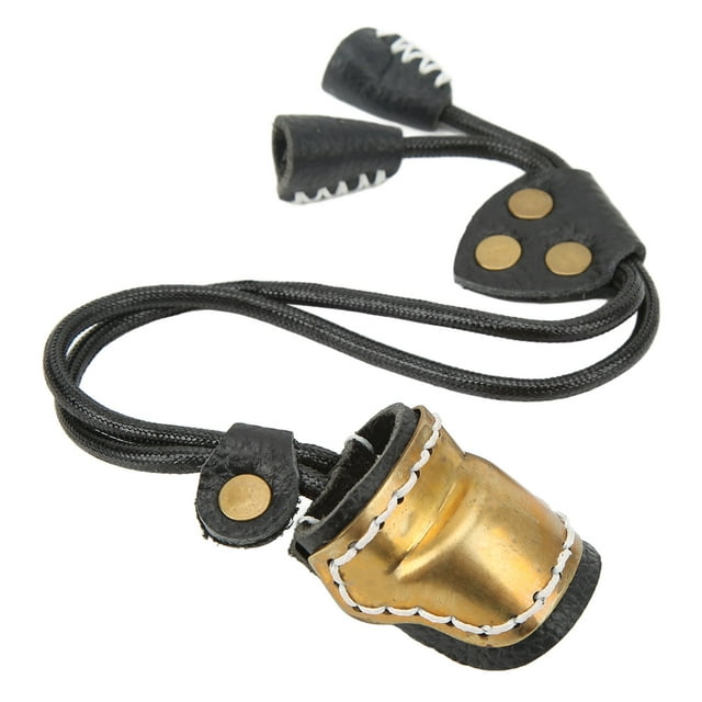 Archery Fingers Guard Protector, Adjustable Ergonomic Practical Point Type Hook Archery Finger Protector Lightweight Buckle Elastic For Outdoor Black