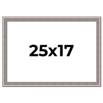 25x17 Frame Grey Real Wood Picture Frame Width 1.25 inches | Interior Frame Depth 0.5 inches | Hans