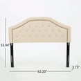 thumbnail image 5 of Noble House Kaitlin Beige Fabric Queen/Full Headboard, 5 of 5