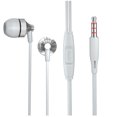 thumbnail image 1 of Essager Wire Earphone 3.5mm Interface earphone ;wired headphone Computer Phone Line Control In-ear Type Headphone Headset, Silver, 1 of 9