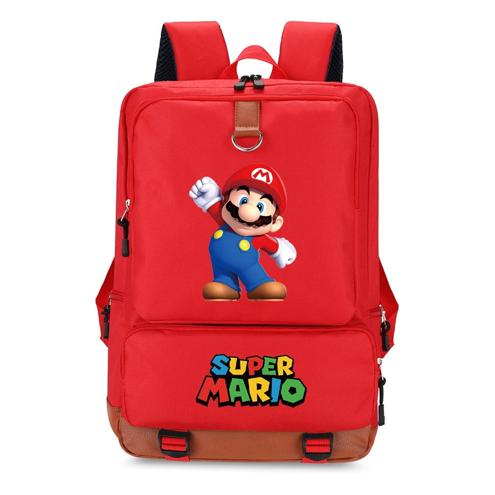 Sac à Dos Super Mario Nintendo - Noir Et Vert - 35x45x12 Cm - état Très Bon - Garçon/Fille