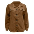 thumbnail image 2 of Vedolay Casual jacket Women's Business with Lined Double Suit Jacket with Pockets,Khaki XL, 2 of 4