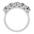 thumbnail image 3 of 2.50ctw Diamond Five Stone Wedding Band in 14k White Gold, 3 of 4