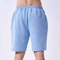 thumbnail image 4 of Pantalones cortos informales con cordón en la cintura para hombre: poliéster, estampado texturizado para el verano., 4 of 4