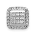 thumbnail image 4 of 14K White Gold Diamond Cluster Pendant (0.507Cttw), 4 of 7
