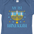 thumbnail image 4 of Inktastic My 1st Hanukkah with Menorah and Stars Boys or Girls Baby Bodysuit, 4 of 5