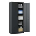 thumbnail image 2 of 72"H Metal Garage Storage Cabinet, Black Tool Steel Locking Cabinet with Doors and 4 Shelves, Tall Cabinets for Garage Storage Systems Lockable File Cabinet for Home Office, Classroom/Pant, 2 of 4