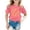 C749 Pink, variant on Gbsyewxs Shirts For Girls Short Sleeve Crew Neck Baseball Print Breathable Summer Toddler Girls Tees Beige Size 3-4 Years
