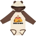 thumbnail image 3 of Inktastic Cinco De Mayo with Taco with Eyes Mustache and Sombrero Boys or Girls Long Sleeve Baby Bodysuit, 3 of 5