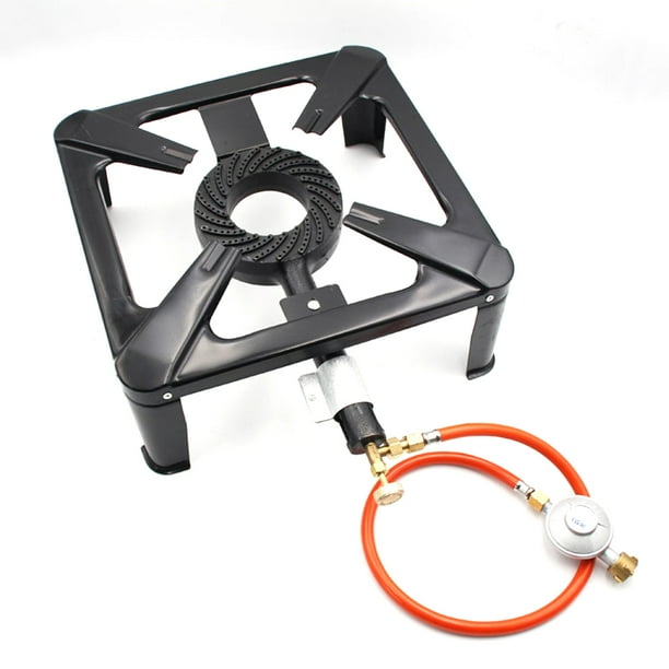 Bingirl Outdoor Cast Iron Camping Stove Propane Gas Burner With